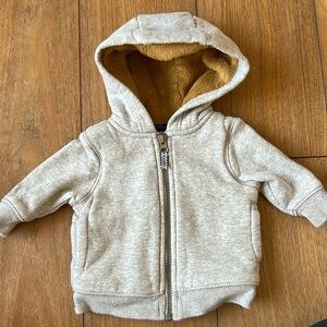Fleece Lined Zip Up Hoodie